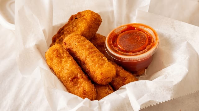 Mozzarella Sticks (6 Pieces).