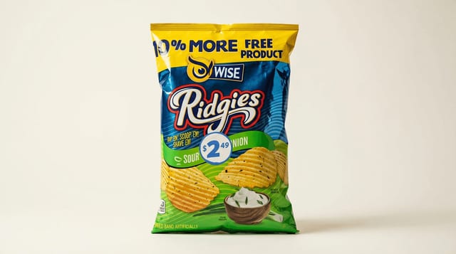 Wise Sour Cream and Onion Ridgies.
