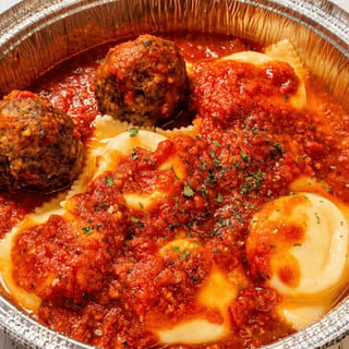 Ravioli with Meatball