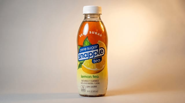 Snapple Zero Sugar Lemon Tea.